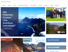 Tablet Screenshot of comunajuanfernandez.cl